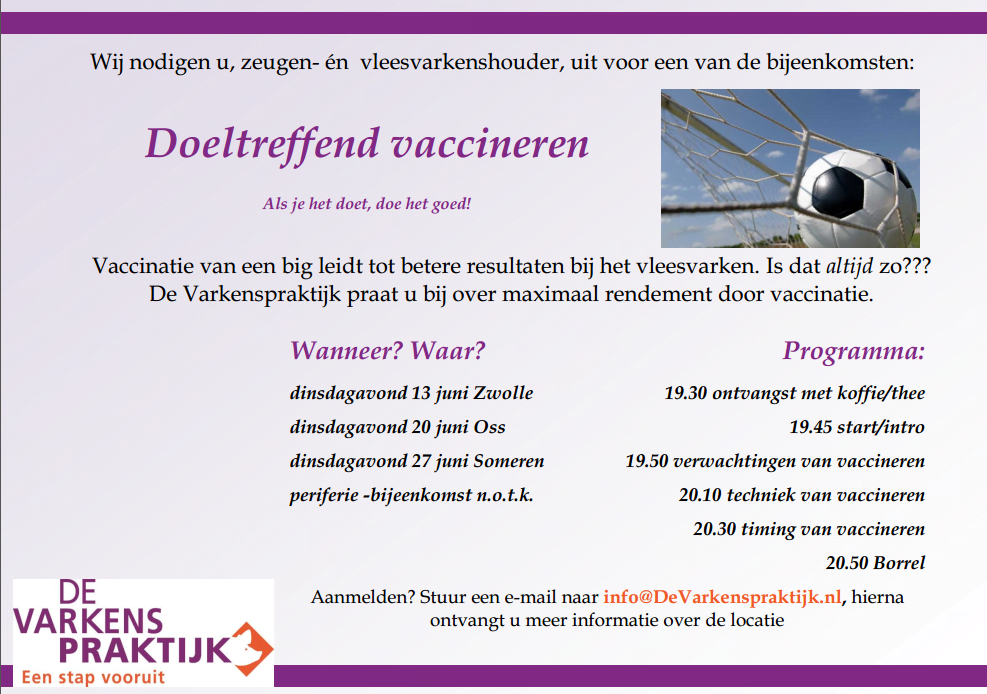Uitnodiging bijeenkomsten juni 2017
